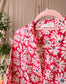 Maison Hotel bohemian cotton blouse scarlet