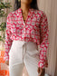 Maison Hotel bohemian cotton blouse scarlet