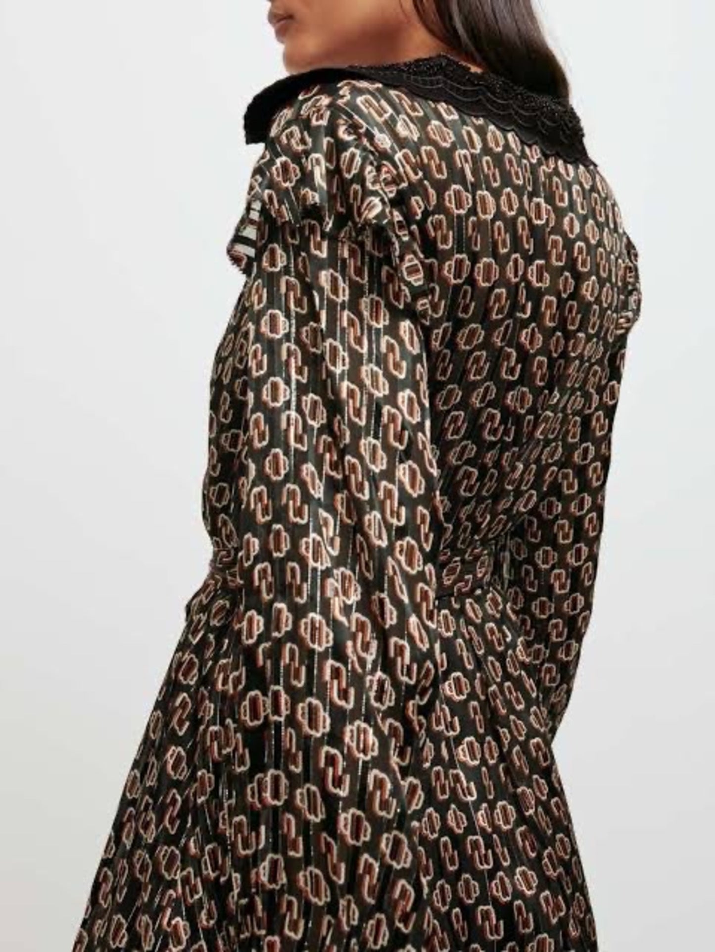Maje Paris exclusive silk blend rinette jurk