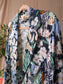 Maje cioni jungle print satin blazer shirt