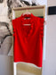 Maje silkblend ruches top scarlet