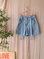 Mango Ares paperbag denim shorts