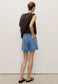Mango zoe high waist wide leg denim shorts