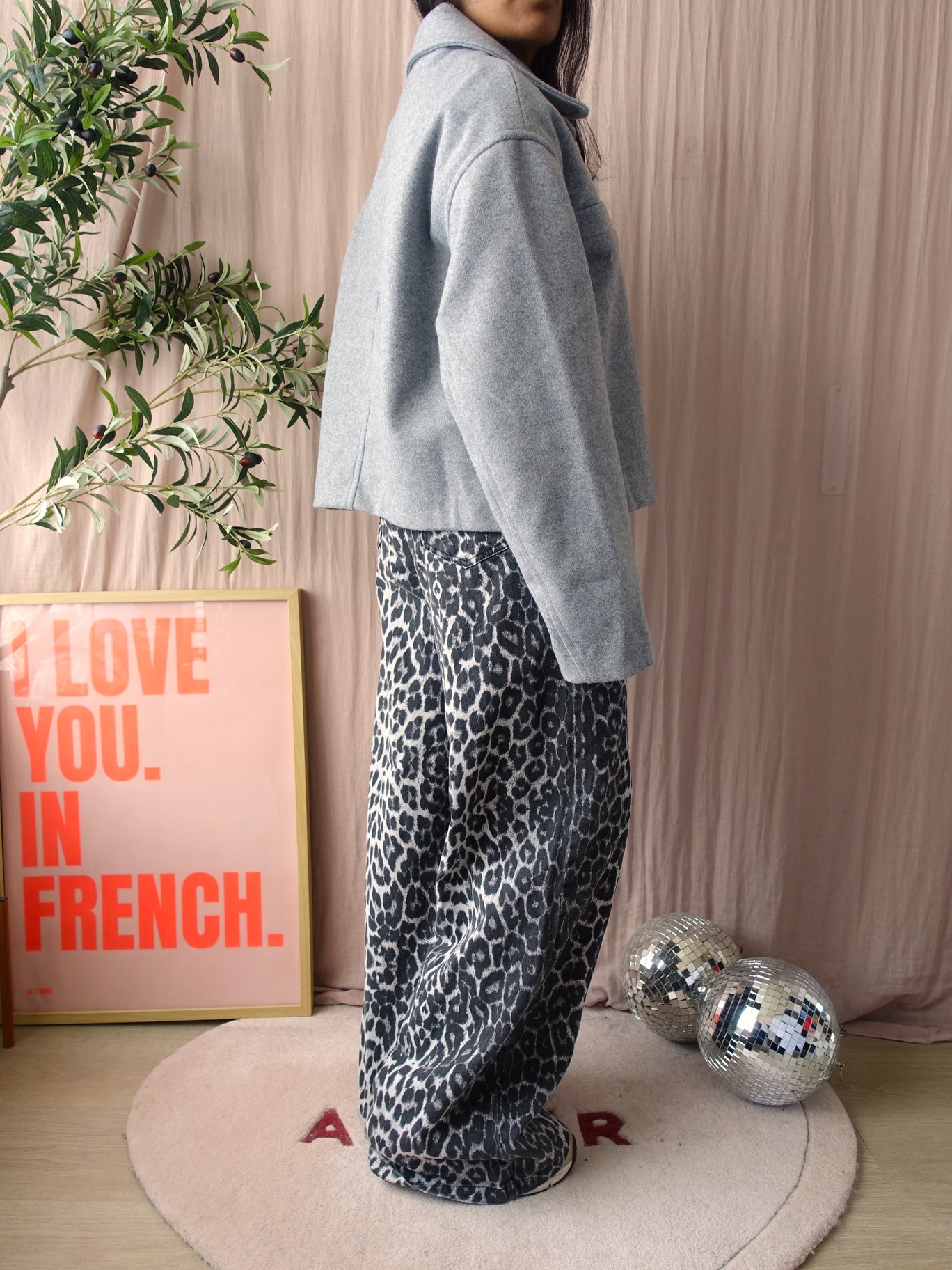 Mango the perfect in-between shacket silver grey