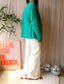 Marc Cain premium linnenmix blazer court green