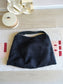 Marc O'Polo raffia tas met lederen details jet black