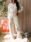 Closed glow-up high waist flared jeans ecru