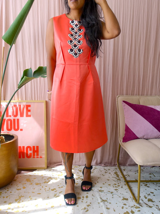 MaxMara Shine! the embellished dress salmon pink