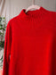 MADELEINE woolmix knit cherry red mêlange