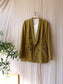 MbyM alani double breasted blazer gold flake