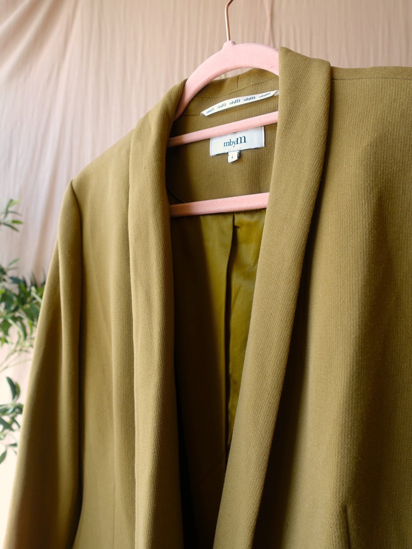 MbyM alani double breasted blazer gold flake