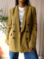 MbyM alani double breasted blazer gold flake