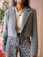 MbyM cropped blazer gira smoke grey