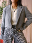 MbyM cropped blazer gira smoke grey
