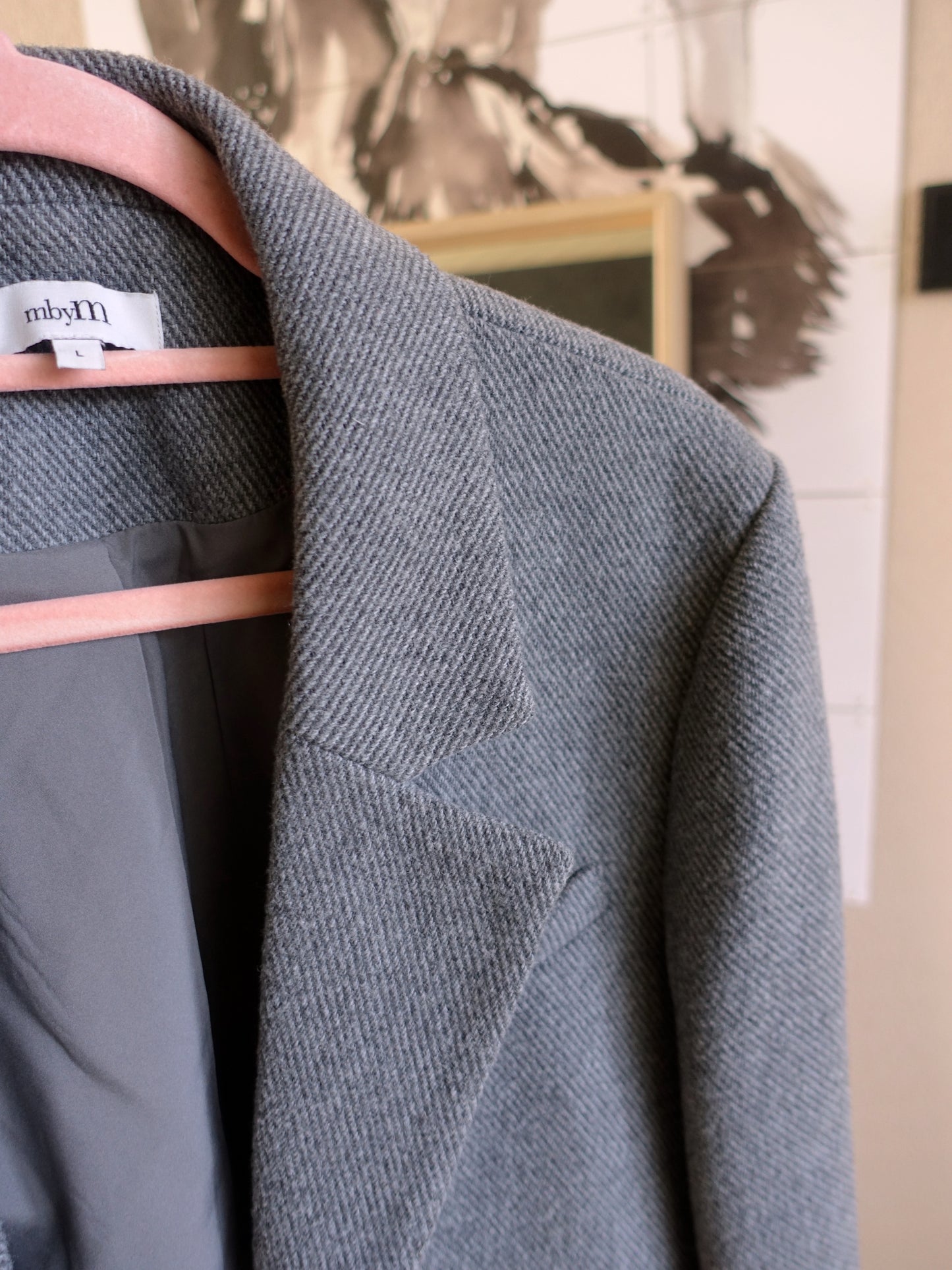 MbyM cropped blazer gira smoke grey