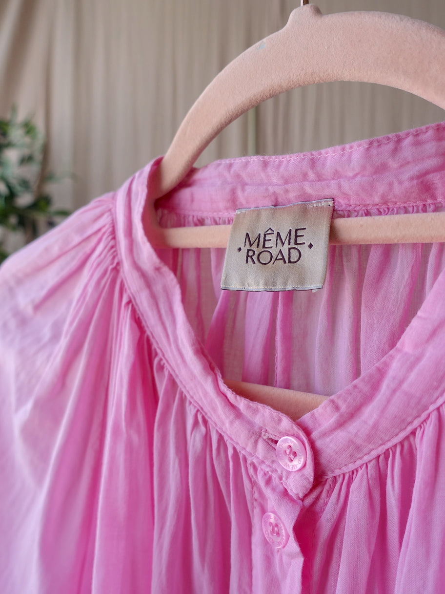 Même Road flowy top bubblegum pink
