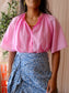 Même Road flowy top bubblegum pink