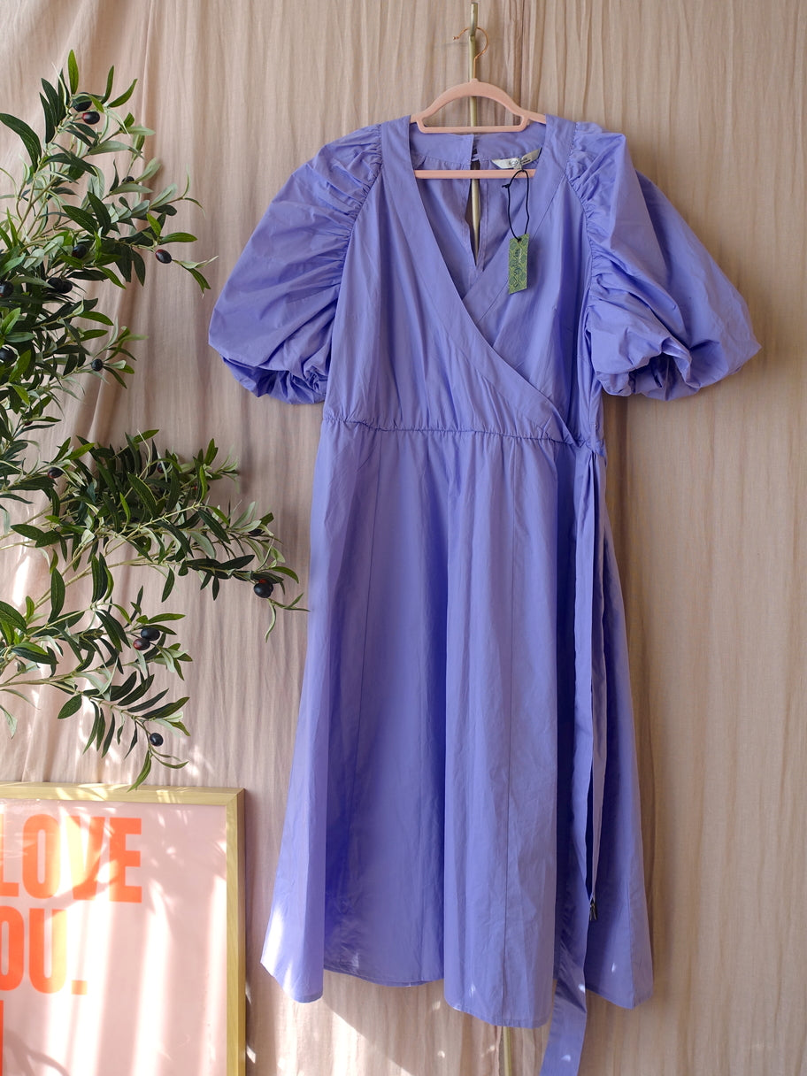Miljuschka the poplin jurk pastel lilac