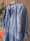 Minus bergitta bohemian jurk faded blue