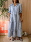 Minus bergitta bohemian jurk faded blue
