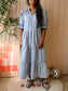Minus bergitta bohemian jurk faded blue