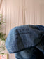 Miu Miu designer vintage denim blazer shirt dark indigo