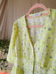 Modström cupid peplum top pale lime yellow