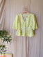 Modström cupid peplum top pale lime yellow