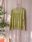 Mondieux Madame peplum detail top lime