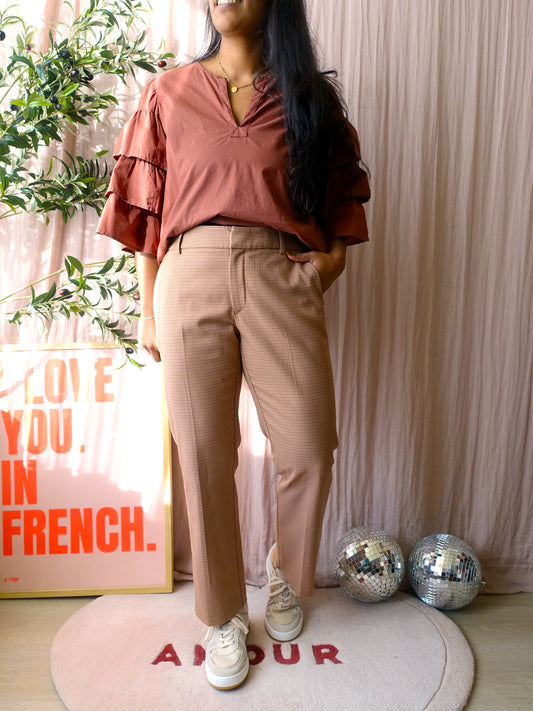 GRATIS BIJ BESTEDING V.A. €100 - Mos Mosh ivana hanni pants copper beige