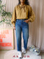 Scotch & Soda crispy cotton bowtie top camel