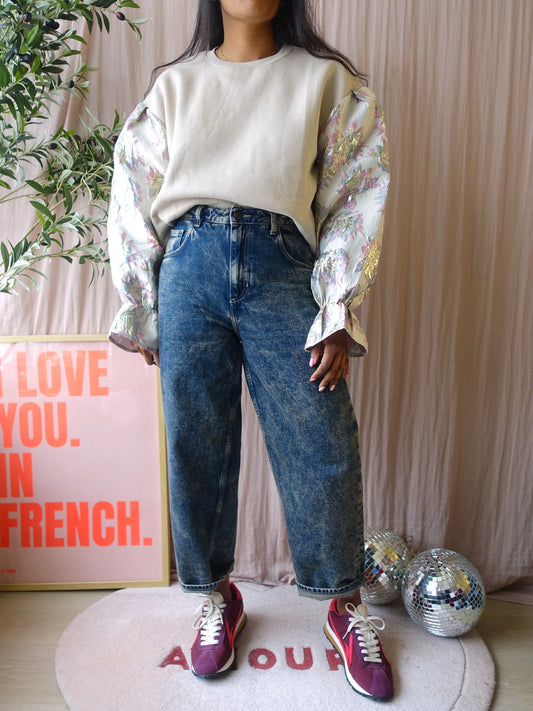 American Vintage joybird balloon cropped jeans