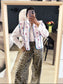 My Jewellery quilted embroidery gilet wit