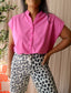 NED travelstof top aurora pink