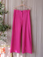 Freequent high waist stretch wide leg hot pink