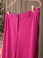 Freequent high waist stretch wide leg hot pink