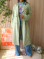 Ydence Francis rayonmix trenchcoat pastel green
