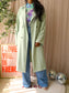 Ydence Francis rayonmix trenchcoat pastel green