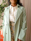 Ydence Francis rayonmix trenchcoat pastel green