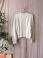 Newtone Porter bubble sweater ecru
