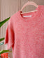 Yaya knitted wool top flamingo pink