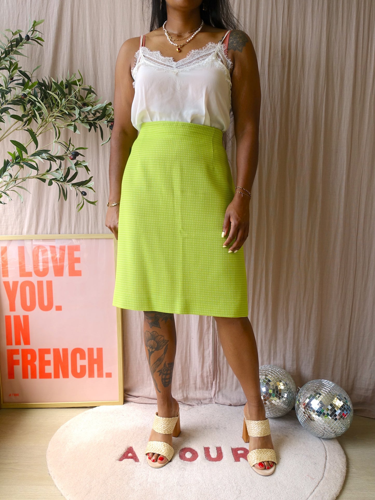 Nina Ricci Edition Boutique vintage designer skirt