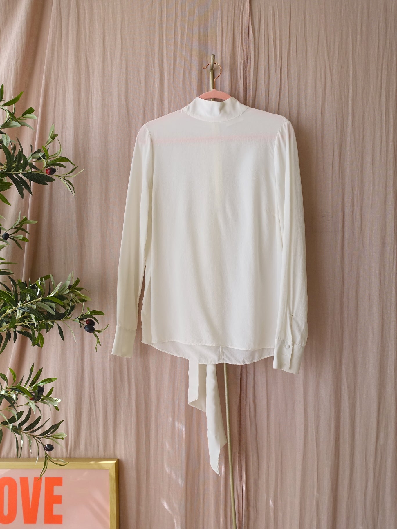 Notes du Nord 100% silk top darlene cloud dancer