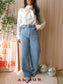 Notes du Nord 100% silk top darlene cloud dancer
