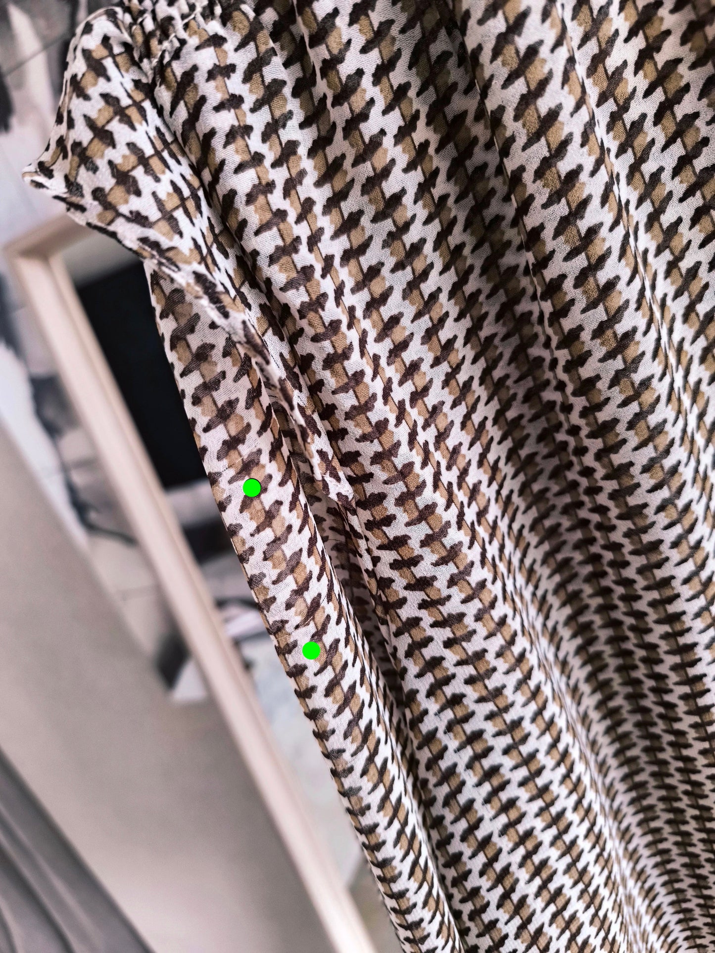 Neo Noir filja smock top cream coffee