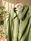 Nukus Maria cotton blouse olivine