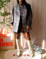 Nukus puff sleeve cotton blouse dark coffee