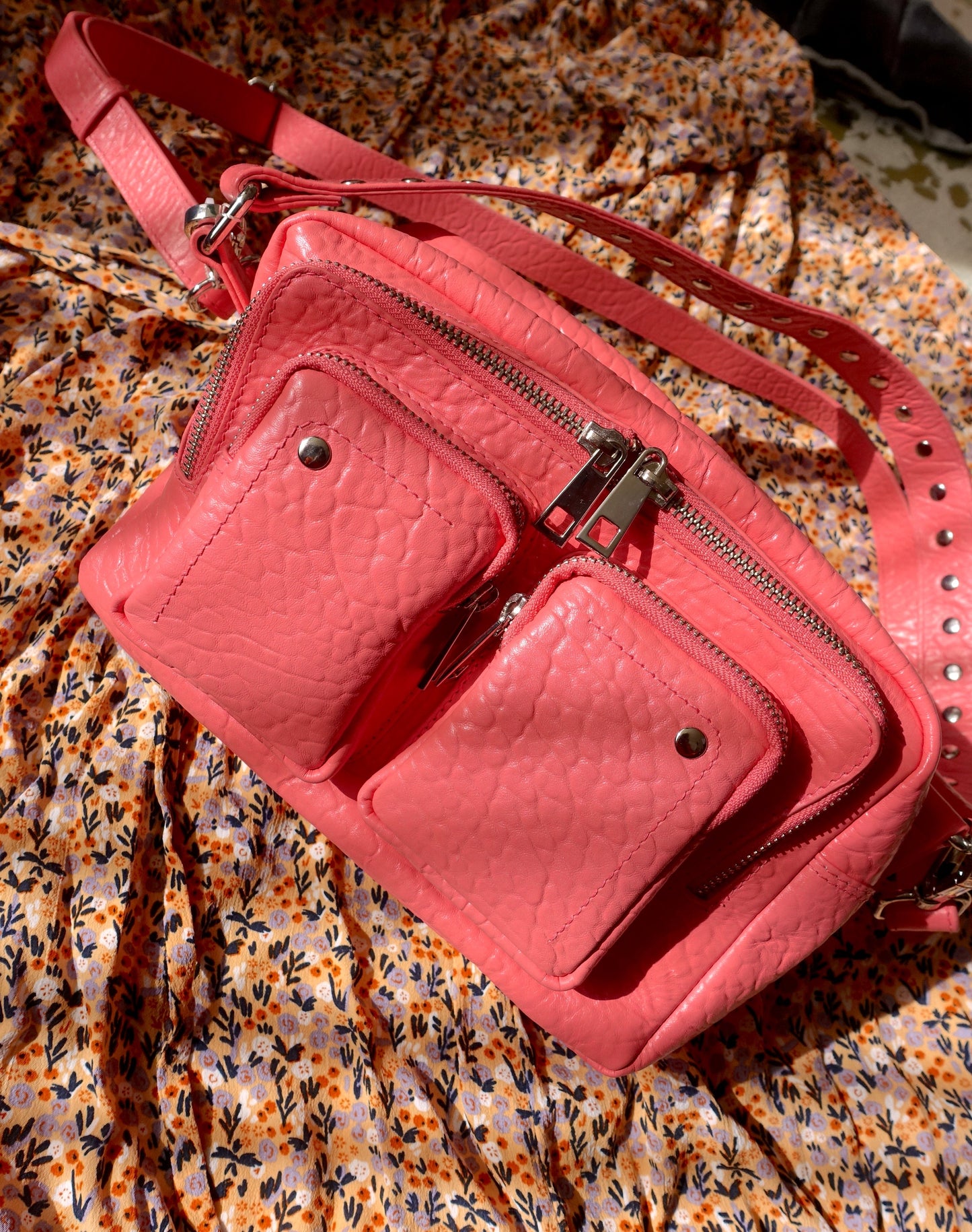 Núnoo ellie new zealand leather coral pink