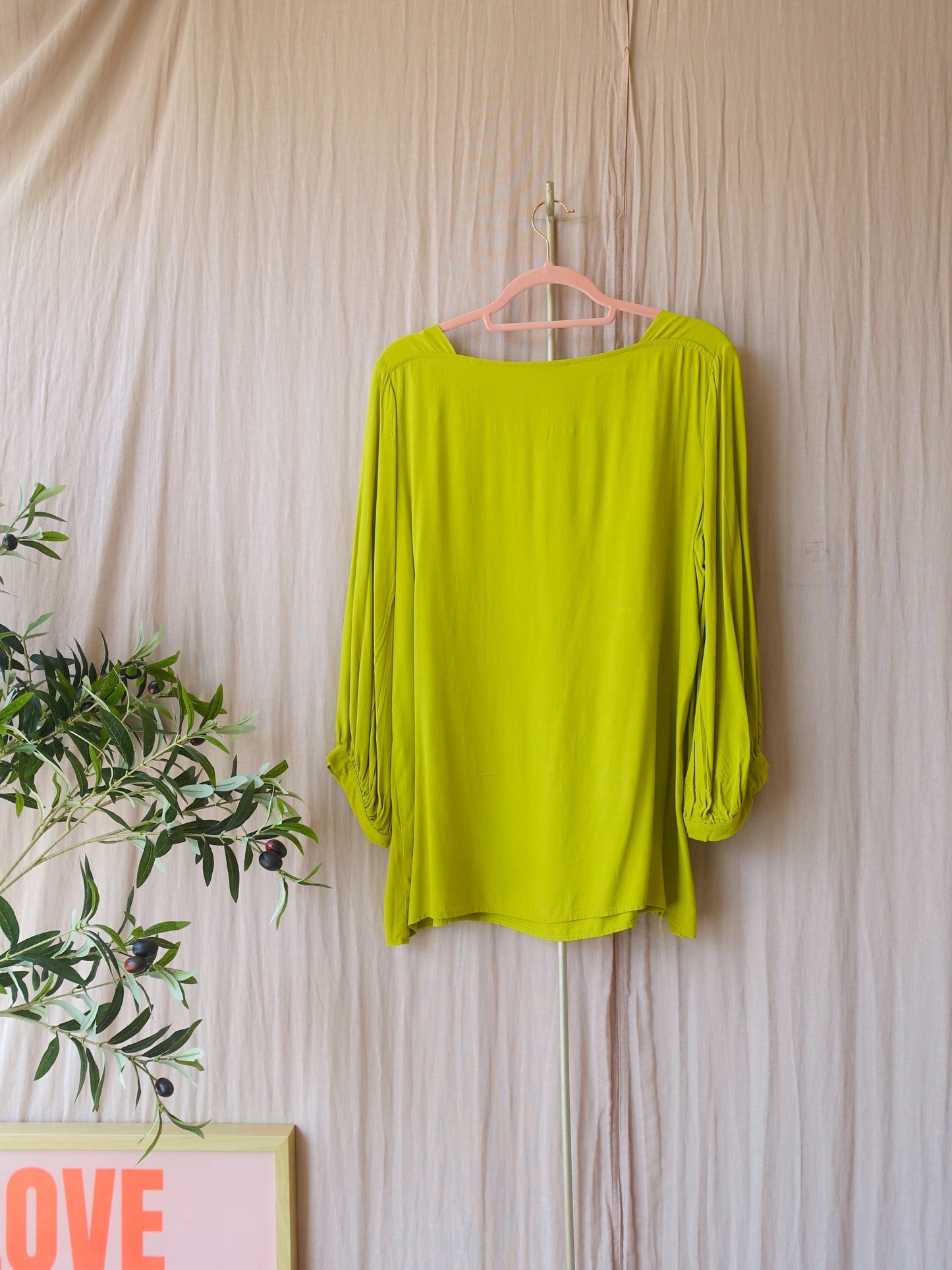 OPUS square neck top pistachio paradise