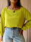 OPUS square neck top pistachio paradise
